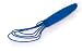 Orka All Silicone Flat Whisk.  Color Blue.