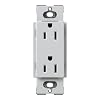 Lutron SCR-15-PD Satin Colors 15A Electrical Socket Duplex Receptacle, Palladium