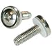 C2G / Cables to Go 7589 QPW Cup Head 10-32 Nickel Plated Screws (Silver)