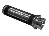 Universal Handbrake Handle Cover - Aluminium/Black Leather