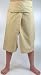 3/4 Thai-Fischerhose, Yogahose naturweiß / 3/4 Fischerhose