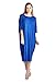 82 Days Women'S Rayon Span Kimono Loose Fit Mid Long Jersey Dress - Solid