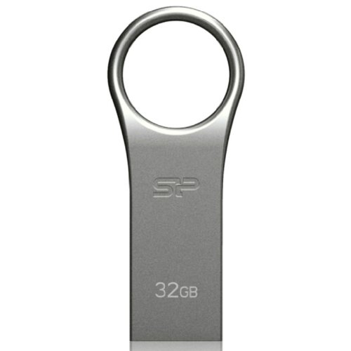 Silicon Power 32GB Firma ZN F80 USB 2.0 Flash Drive, Gray Aluminium (SP032GBUF2F80V1S)