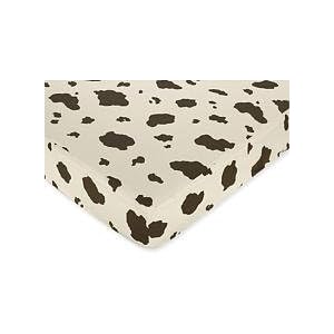 Wild West Cowboy Fitted Crib Sheet For Baby And Toddler Bedding Sets By Jojo - Cow Print