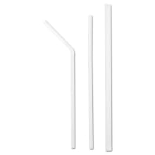 Boardwalk 381 White Wrapped Jumbo Flex Straw, 7.625" Length (24 Packs of 400)