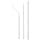 Boardwalk 381 White Wrapped Jumbo Flex Straw, 7.625" Length (24 Packs of 400)