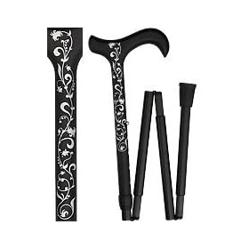 Lily of the Valley Carbon Fiber Folding Adjustable Cane