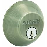 Schlage Lock Co Pewter Sgl Cyl Deadbolt B60nskv620 Deadbolt Single Cylinder-Pewter