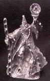 Diamond-Cut Wizard with Staff Figurine