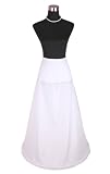 Flora One Hoop Bridal Wedding Petticoat/Prom Underskirt,Lycra Waistband & Full Length