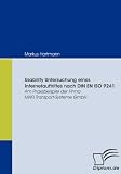 Produkt-Bild: Usability Untersuchung eines Internetauftrittes nach DIN EN ISO 9241. Am Praxisbeispiel der Firma MAFI Transport-Systeme GmbH