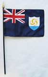Anguilla - 4 x 6 World Stick Flag