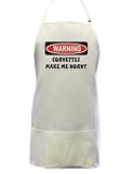 WARNING CORVETTES MAKE ME HORNY Full Size Professional Apron (3 Pockets)
