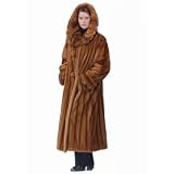 Mink Coat - Golden Mink Hooded Coat by MadisonAveMall