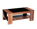 COFFEE TABLE - WALNUT VENEER / BLACK GLOSS