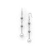 South Sea White Pearl Earrings with Diamonds in 14K White Gold