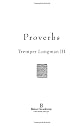 Proverbs (Baker Commentary on the Old Testament Wisdom and Psalms)