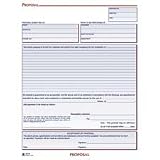 ABFD8118 - Proposal Book,Contractor Forms,2-Part,Perforated,Bound Top
