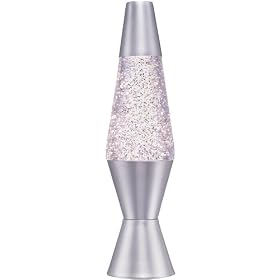 Lava Lite 10" Glitter Lamp - Clear Liquid/Silver Glitter