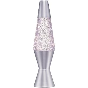 Lava Lite 10 Glitter Lamp - Clear Liquid Silver Glitter by Lava Lite