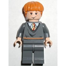 LEGO Harry Potter Mini-Figure Ron Weasley, Gryfindor Stripe Torso, Sleeping Face