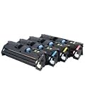4 x Toner f�r HP Color Laserjet 2550, 2550 L, 2550 LN, 2550 N, 2820, 2820 AIO, 2840, 2840 AIO; kompatibel, OEM ID HP Q3960A BK, Q3961A C, Q3962A Y, Q3963A M, cmyk, ca. 50.00 (black) / 4.000 (je Farbe) Seiten
