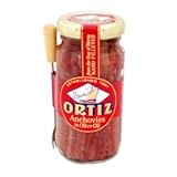 Ortiz Anchovies (Anchoas), 3.5-Ounce Jars (Pack of 3)
