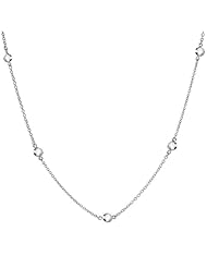 36" Stunning Platinum Plated CZ By The Yard Necklace (16.5 Carat Total)