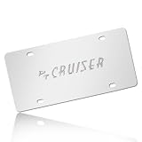Chrysler PT Cruiser Name Badge On Polished Chrome License Plate by Chrysler