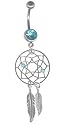 Carefree Lightweight Dream Catcher Belly Ring-14g 7/16