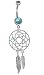 Carefree Lightweight Dream Catcher Belly Ring-14g 7/16 Carefree Lightweight Dream Catcher Belly Ring-14g 7/16