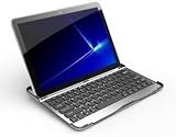 Qwerty Keyboard Case silver/noir pour Samsung galaxy tab 10,1 P7500/P7510 -- Coque et clavier bluetooth en aluminum spécialement conçu Samsung galaxy tab 10,1- Version Qwerty