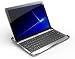 AZERTY(version française) Keyboard Case silver/noir , Coque et clavier bluetooth en aluminum spécialement conçu pour Samsung Galaxy tab2 10,1" P7500 P7501 P7510 P7511 P5100 P5110(non compatible Samsung Galaxy note 10.1")