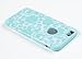 iPhone 6, DandyCase 2in1 Hybrid High Impact Hard Sea Green Flower Pattern + Silicone Case Cover for Apple iPhone 6 (4.7