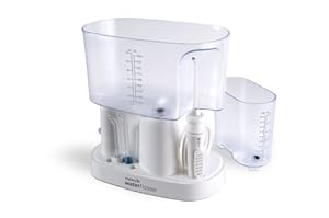 Waterpik Classic Professional Water Flosser, White Satin Base with Crystal Clear Reservoirs