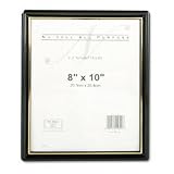 NU-DELL MANUFACTURING / Ez mount document frame, 8 x 10, black / NUD11800 / Sold as 1 Each / Mfr Part # 11800 \*/ Ez mount document frame, 8 x 10, black