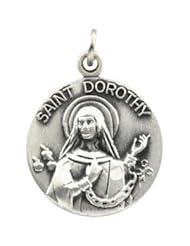 14K Yellow Gold 18.00 mm St. Dorothy Medal