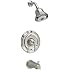American Standard T420502.295 Portsmouth Bath and Shower Trim Kit with Round Escutcheon, Satin Nickel