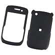 BlackBerry Curve 3G 9300 (T-Mobile) & Gemini Curve 8520 & 8530 Rubberized Snap-on Protector Hard Case Black