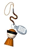 Alessi Mr. Chin Cell Phone Charm, Yellow