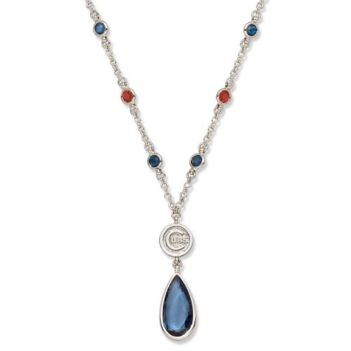 Chicago Cubs Crystal Logo Necklace