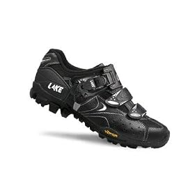 Lake Cycling MX190 Men's Mountain Bike Shoes - Black - Wide