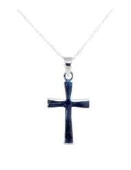 Decorum Jewellery Sterling Silver 925 Stunning Smooth Cross Pendant with 18" chain.