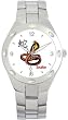 Snake - Chinese Symbol - WATCHBUDDY&reg; DELUXE STAINLESS STEEL WATCH - Small Size (Children's: Boy's & Girl's Size)