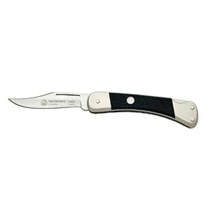 Puma 230260 Lieutenant Gold Class Folding Knife, Plain White/Black