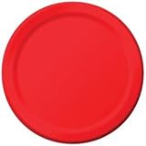 Apple Red 7 Paper Dessert Plates (24 count)