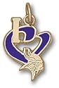 Utah Jazz "I Heart Logo" 1/2" Enamel Enamel Pendant
