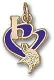 Utah Jazz I Heart Logo 1/2 Enamel Enamel Pendant