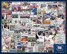 New York Giants Super Bowl 42 Champions 16 x 20 inch Newspaper Collage