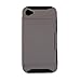 Leebrae iPhone 4S / 4 Credit Card Holder/ Wallet Hard Rubberized Case with Silicone Core (Black and Gray) (grey)